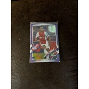Jurrien Timber 2020-21 Topps Chrome Purple Refractor /250 Rookie‎ NRMT+ Arsenal